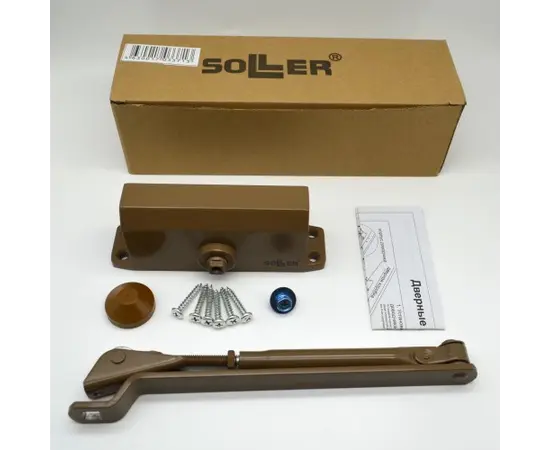 Доводчик дверной Soller №201 25-35 кг коричневый