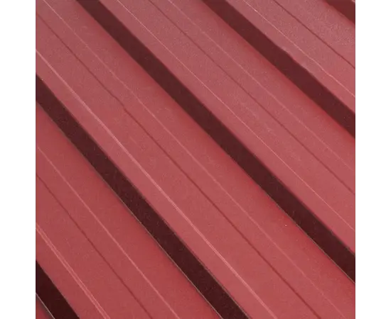Corrugated board trapeze 1140x2000x0.45 mm 2.28 m² Wrinkle burgundy