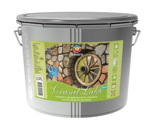 Water-soluble semi-matt lacquer for stone Eskaro Granit Lakk 2.37 l