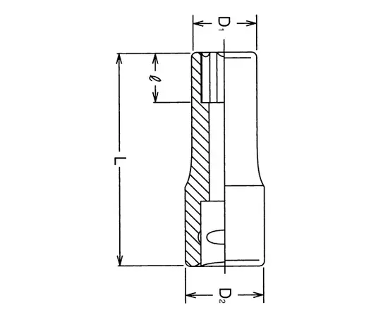 თავაკი ტორსული გრძელი TOPMASTER 330108 1/4" 8 მმ