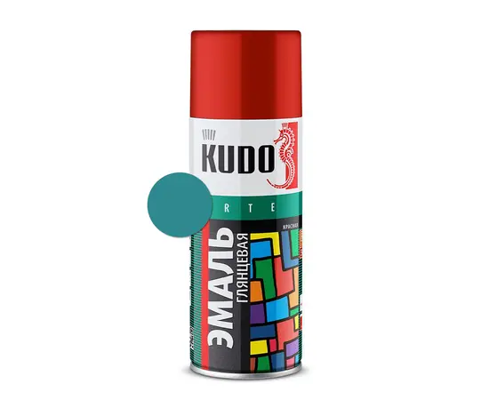 ემალი უნივერსალური Kudo KU-1020 Ral 5018 ფირუზისფერი 520 მლ