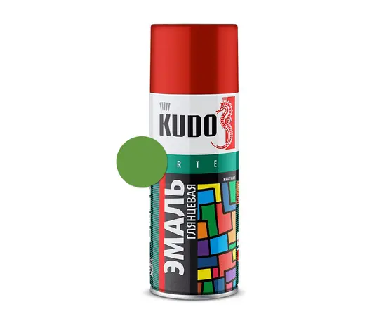 ემალი უნივერსალური Kudo KU-10088 Ral 6018 სალათისფერი 520 მლ