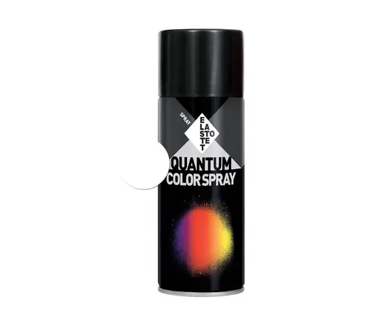 სპრეი საღებავი მქრქალი Elastotet Quantum Color Spray Ral 9016 400ml თეთრი