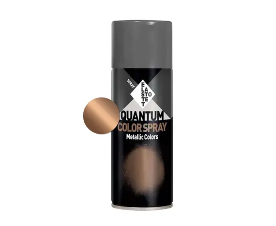 სპრეი საღებავი მეტალიკი Elastotet Quantum Color Spray Metallic Colors 400 ml სპილენძი