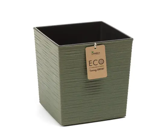 ქოთანი ყვავილის Lamela JUKA ECO 11ლ მწვანე