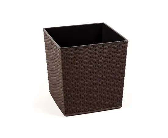 Flower pot Lamela JUKA rattan planter mocha 40x40 cm