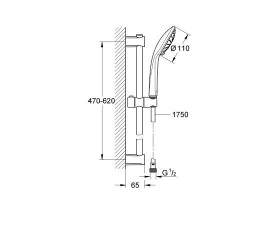 Душевая система Grohe VITALIO JOY 110 Duo 600/ 27326000