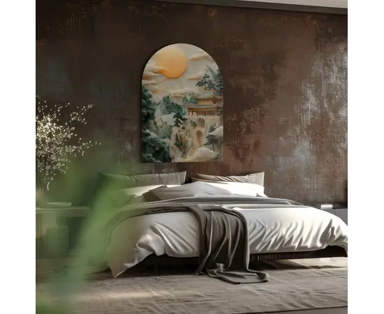 Картина на стекле Styler GS014 ARCHED JADE 70X100 см