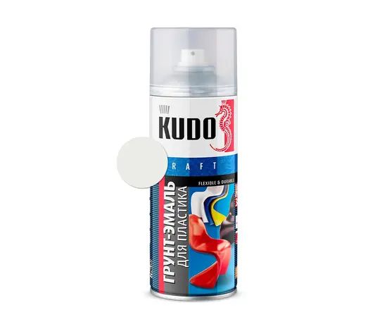 გრუნტი-ემალი პლასტმასისთვის Kudo KU-6003 520 მლ თეთრი