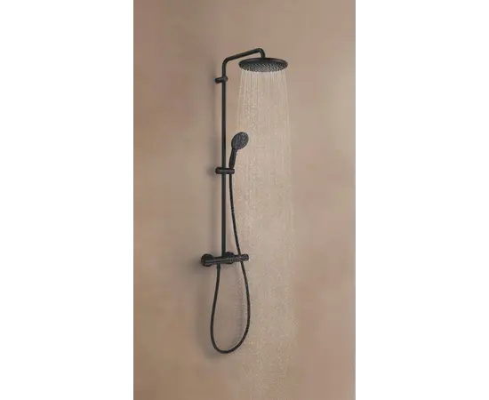 საშხაპე სისტემა შემრევით Grohe Vitalio Start System 250 Black თერმოსტატით საშხაპე სისტემა შემრევით Grohe Vitalio Start System 250 Black თერმოსტატით