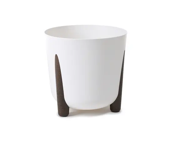 Горшок цветочный белый Lamela FRIDA 340 round planter