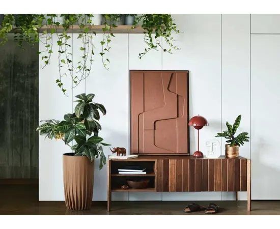 Горшок цветочный Lamela MIRA 300 ECO 12,5л коричневый