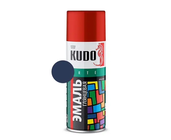 ემალი უნივერსალური Kudo KU-10113 Ral 5003 მუქი ლურჯი 520 მლ