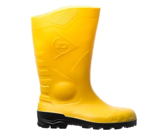 რეზინის ჩექმები ყვითელი , დამცავი ცხვირით Dunlop PVC 9DESY  40