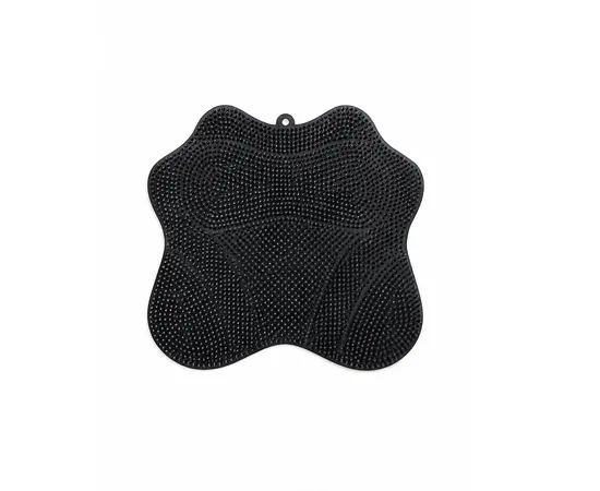 Bath Mat Silicone Massager Simple 35 x 30 cm Black