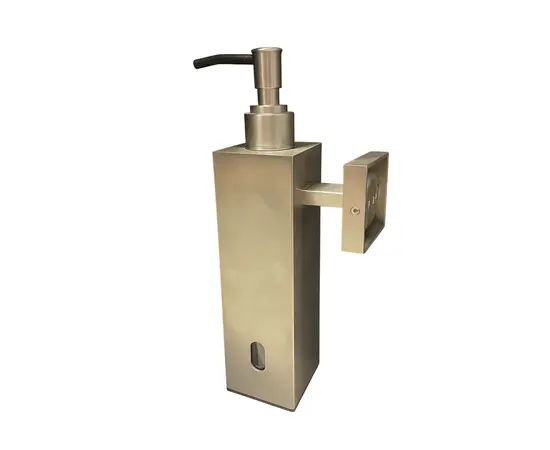 Liquid Soap Dispenser Cooper 24 cm Square Chrome