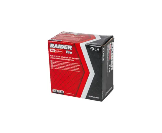 ნაკრები აკუმულატორის და დამტენის Raider 032133 R20  2Ah