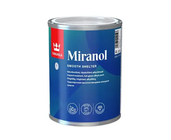 საღებავი რთული ზედაპირებისთვის Tikkurila Miranol A 0,9 ლ