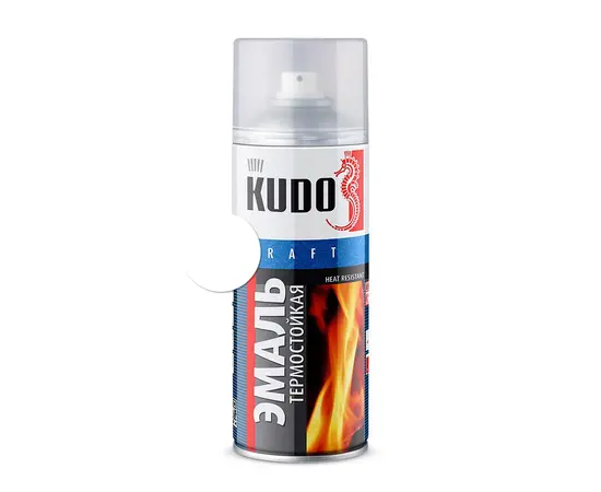 ემალი თერმომდგრადი KUDO KU-5003 თეთრი 520მლ