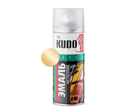 ემალის სპრეი KUDO KU-1028 ოქროსფერი 520მლ
