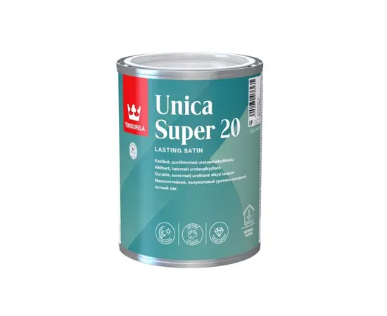 საღებავი რთული ზედაპირებისთვის Tikkurila Unica Super 20 semmi-matt A 0,9 ლ