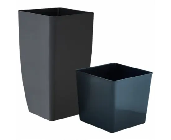 ქოთანი პლასტმასის Aleana Kvadro 27x27x51სმ გრანიტი ქოთანი პლასტმასის Aleana Kvadro 27x27x51სმ გრანიტი