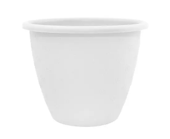 პლასტმასის ქოთანი Aleana ვერონა 35x27 თეთრი პლასტმასის ქოთანი Aleana ვერონა 35x27 თეთრი