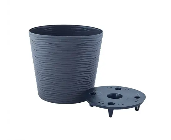 Plastic pot Aleana Fiujne 1.6 l granite