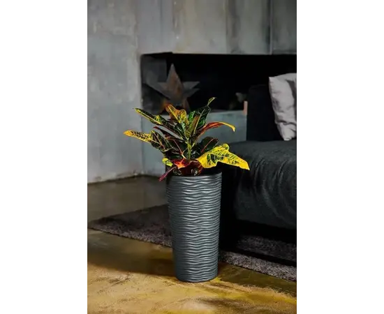 ქოთანი პლასტმასის Aleana Fusion d22*41,5სმ. (გრან.) ქოთანი პლასტმასის Aleana Fusion d22*41,5სმ. (გრან.)