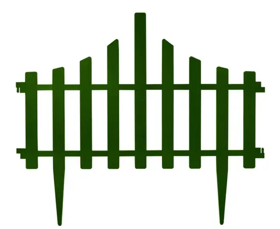 A set of fencing for the lawn Aleana "zaborchik" 4 in 1 green