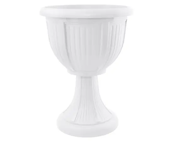 Flower Pot Plastic with a stand Aleana Lion 31 white