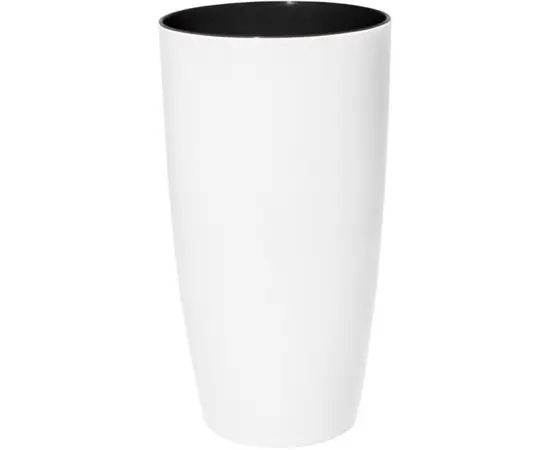 ქოთანი პლასტმასის Aleana Alfa 27x51სმ თეთრი ვარდი ქოთანი პლასტმასის Aleana Alfa 27x51სმ თეთრი ვარდი