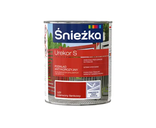 Грунт антикоррозионный для металла Sniezka Urekor S красный 0,8л