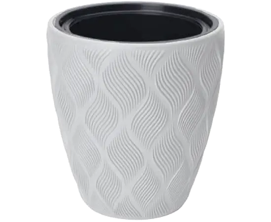 ქოთანი ყვავავილი FORM-PLASTIC Flow 40 white 4710-011 ქოთანი ყვავავილი FORM-PLASTIC Flow 40 white 4710-011