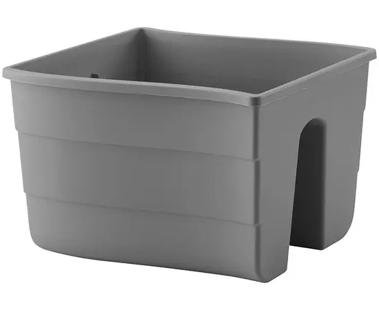 პლასტმასის ქოთანი ყვავილებისთვის FORM PLASTIC Wave railing pot 2488-014 Ø30 ანტრაციტი