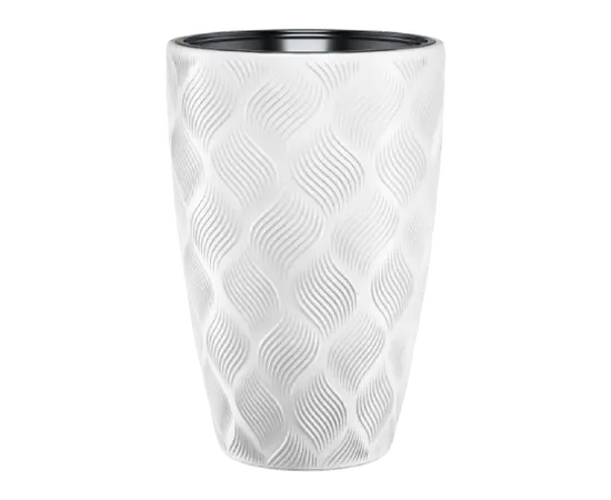 ქოთანი ყვავავილის FORM PLASTIC Flow Slim 40 white 4730-011 ქოთანი ყვავავილის FORM PLASTIC Flow Slim 40 white 4730-011