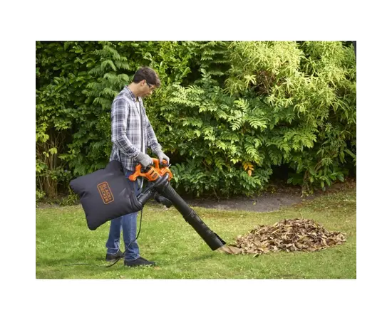 მტვერსასრუტი ბაღის Black+Decker BEBLV260-QS 2600W მტვერსასრუტი ბაღის Black+Decker BEBLV260-QS 2600W