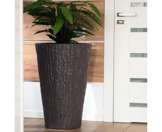 ქოთანი ყვავავილის FORM PLASTIC Kora Slim 30 ყავისფერი შიფთავსით 4650-068 ქოთანი ყვავავილის FORM PLASTIC Kora Slim 30 ყავისფერი შიფთავსით 4650-068