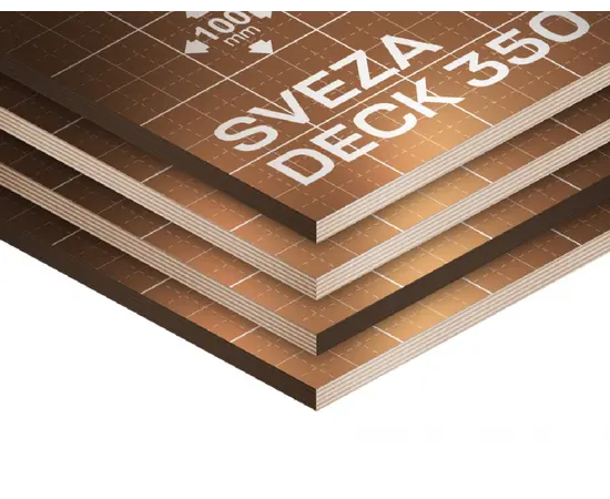 ფანერი ლამინირებული Sveza Deck 350 2440*1220*18 მმ 70 ციკლი