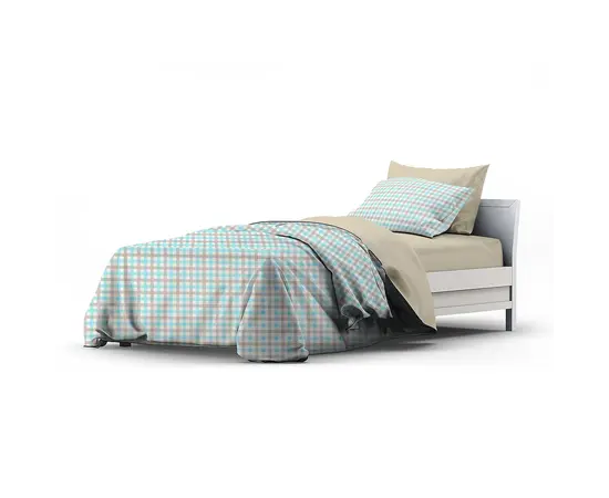 Комплект постельного белья Home Line 184229 бирюзовый и бежевый Комплект постельного белья Home Line 184229 бирюзовый и бежевый