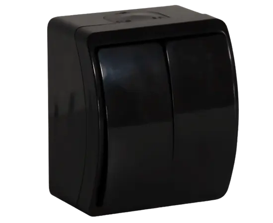 Switch ORNO AQUATIC 2 IP44 black Switch ORNO AQUATIC 2 IP44 black