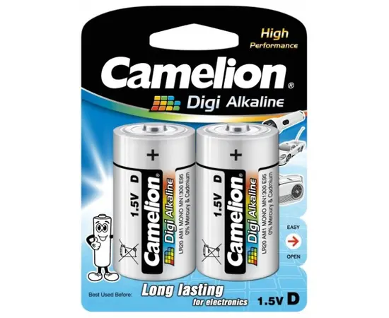 Батарейка Camelion D Digi Alkaline 2 шт Батарейка Camelion D Digi Alkaline 2 шт