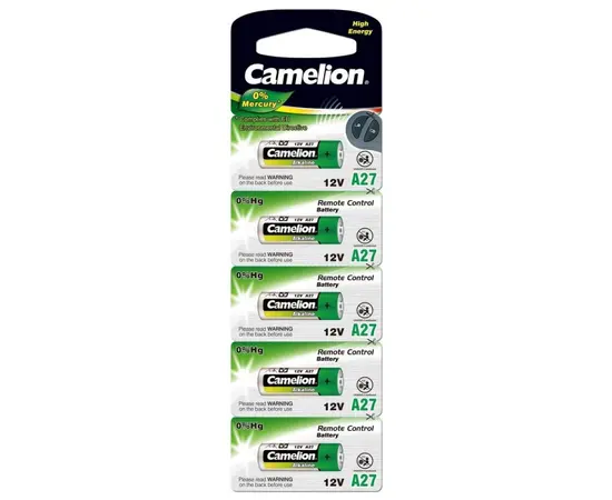 ელემენტი Camelion A27-BP5 Alkaline 12V 5 ც ელემენტი Camelion A27-BP5 Alkaline 12V 5 ც