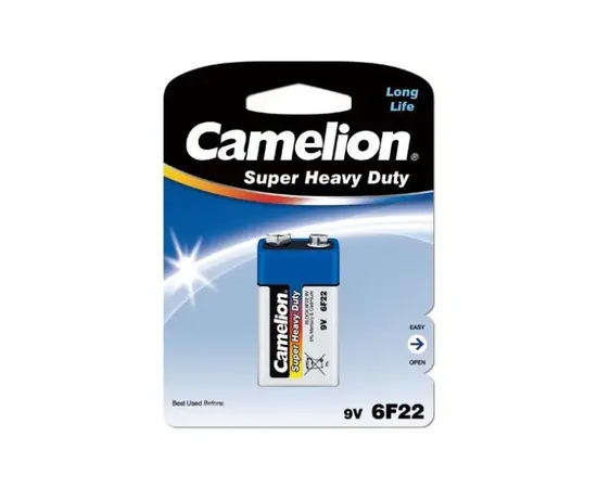 ელემენტი Camelion Super Heavy Duty 6LR61 9V მარილოვანი 1 ც ელემენტი Camelion Super Heavy Duty 6LR61 9V მარილოვანი 1 ც