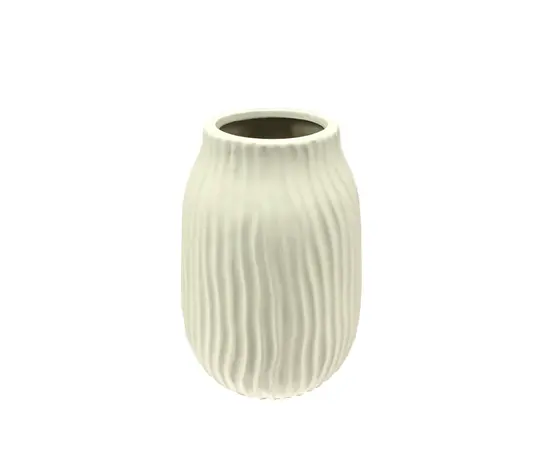 Vase with floral stripes TA-195 Vase with floral stripes TA-195
