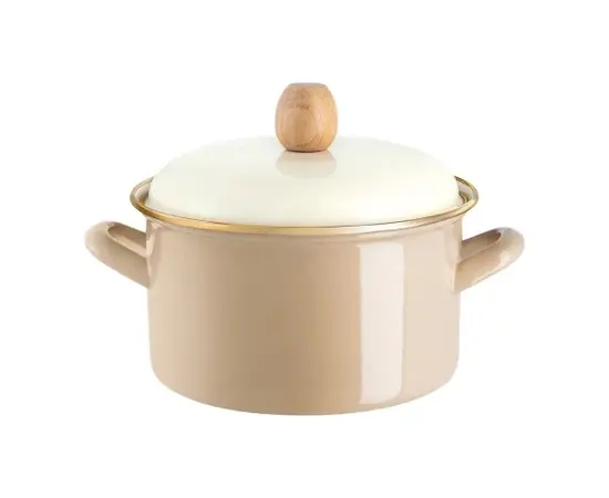 Эмалированная кастрюля с крышкой ARSHIA/26562 3,7л 20см