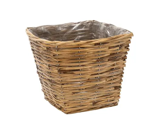 ქოთანი დაწნული Mega Collections Cubu Pot Square 14x14სმ ქოთანი დაწნული Mega Collections Cubu Pot Square 14x14სმ