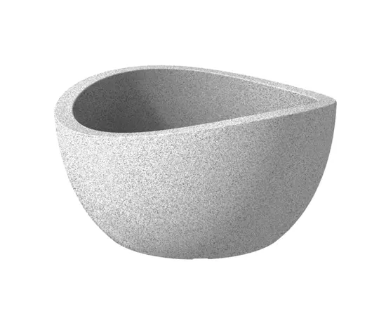 Уличный пластиковый горшок Scheurich 252/40 WAVE GLOBE BOWL STONY GREY Уличный пластиковый горшок Scheurich 252/40 WAVE GLOBE BOWL STONY GREY
