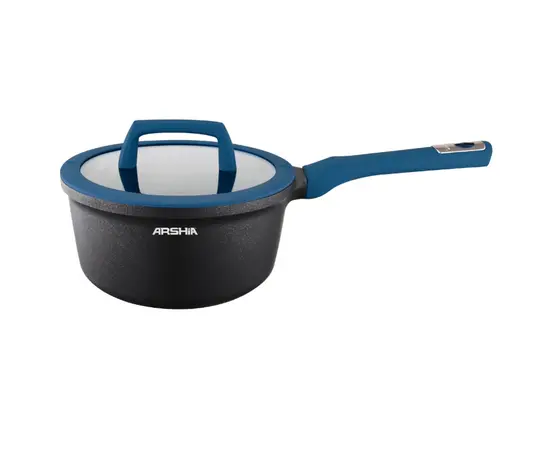 Granite milk jug with glass lid Arshia CO135-3096 26532 black and blue 18cm Granite milk jug with glass lid Arshia CO135-3096 26532 black and blue 18cm