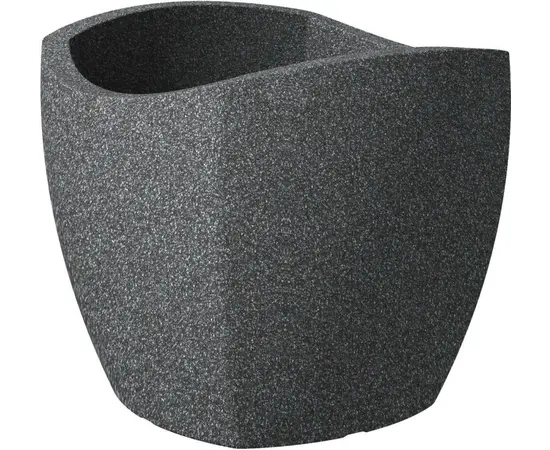 ეზოს პლასტმასის ქოთანი Scheurich 256/50 STONY SCHWARZ GRANIT ეზოს პლასტმასის ქოთანი Scheurich 256/50 STONY SCHWARZ GRANIT